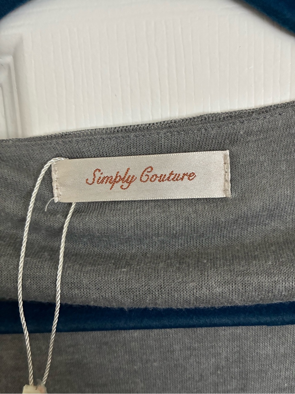 Simply Couture Gray Crochet-Trim Tunic - Picture 2 of 4